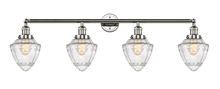 Innovations Lighting 215-PN-G664-7 - Bullet - 4 Light - 46 inch - Polished Nickel - Adjustable Bath Vanity Light