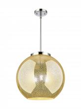 Innovations Lighting 221-3S-PC-G128-16 - Athens - 3 Light - 16 inch - Polished Chrome - Cord hung - Pendant