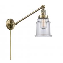 Innovations Lighting 237-AB-G182 - Canton - 1 Light - 8 inch - Antique Brass -Adjustable Swing Arm