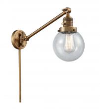 Innovations Lighting 237-BB-G204-6 - Beacon - 1 Light - 6 inch - Brushed Brass -Adjustable Swing Arm