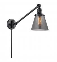 Innovations Lighting 237-BK-G63 - Cone - 1 Light - 8 inch - Matte Black -Adjustable Swing Arm