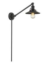 Innovations Lighting 237-OB-M5 - Railroad - 1 Light - 8 inch - Oil Rubbed Bronze - Swing Arm