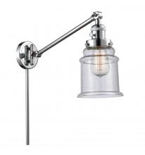 Innovations Lighting 237-PC-G184 - Canton - 1 Light - 8 inch - Polished Chrome -Adjustable Swing Arm