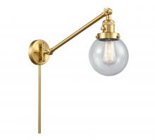 Innovations Lighting 237-SG-G204-6 - Beacon - 1 Light - 6 inch - Satin Gold - Swing Arm