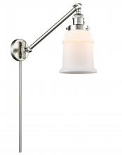 Innovations Lighting 237-SN-G181 - Canton - 1 Light - 8 inch - Brushed Satin Nickel -Adjustable Swing Arm