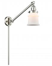 Innovations Lighting 237-SN-G181S - Canton - 1 Light - 8 inch - Brushed Satin Nickel -Adjustable Swing Arm