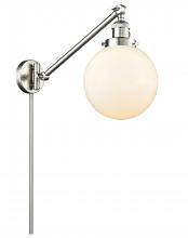 Innovations Lighting 237-SN-G201-8 - Beacon - 1 Light - 8 inch - Brushed Satin Nickel -Adjustable Swing Arm