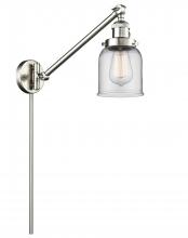 Innovations Lighting 237-SN-G52 - Bell - 1 Light - 8 inch - Brushed Satin Nickel -Adjustable Swing Arm