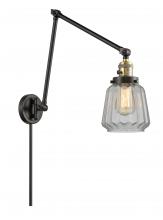 Innovations Lighting 238-BAB-G142 - Chatham - 1 Light - 8 inch - Black Antique Brass - Swing Arm