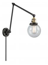 Innovations Lighting 238-BAB-G204-6 - Beacon - 1 Light - 6 inch - Black Antique Brass - Swing Arm