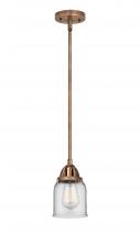 Innovations Lighting 288-1S-AC-G52 - Bell - 1 Light - 5 inch - Antique Copper - Cord hung - Mini Pendant