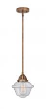 Innovations Lighting 288-1S-AC-G534 - Oxford - 1 Light - 8 inch - Antique Copper - Cord hung - Mini Pendant