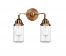 Innovations Lighting 288-2W-AC-G312 - Dover - 2 Light - 13 inch - Antique Copper - Bath Vanity Light