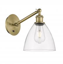Innovations Lighting 317-1W-AB-GBD-752 - Bristol - 1 Light - 8 inch - Antique Brass - Adjustable Sconce