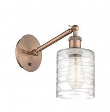 Innovations Lighting 317-1W-AC-G1113 - Cobbleskill - 1 Light - 5 inch - Antique Copper - Adjustable Sconce