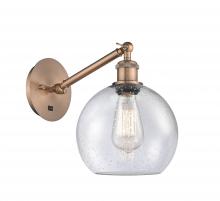 Innovations Lighting 317-1W-AC-G124-8 - Athens - 1 Light - 8 inch - Antique Copper - Adjustable Sconce