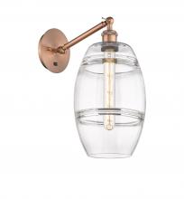 Innovations Lighting 317-1W-AC-G557-8CL - Vaz - 1 Light - 8 inch - Antique Copper - Adjustable Sconce