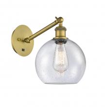 Innovations Lighting 317-1W-BB-G124-8 - Athens - 1 Light - 8 inch - Brushed Brass - Adjustable Sconce