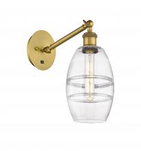 Innovations Lighting 317-1W-BB-G557-6CL - Vaz - 1 Light - 6 inch - Brushed Brass - Adjustable Sconce