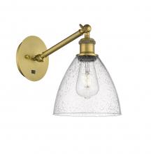 Innovations Lighting 317-1W-BB-GBD-754 - Bristol - 1 Light - 8 inch - Brushed Brass - Adjustable Sconce