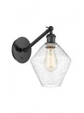 Innovations Lighting 317-1W-BK-G654-8 - Cindyrella - 1 Light - 8 inch - Matte Black - Adjustable Sconce