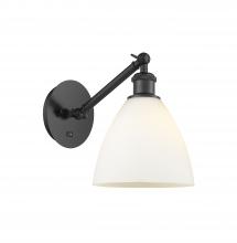 Innovations Lighting 317-1W-BK-GBD-751 - Bristol - 1 Light - 8 inch - Matte Black - Adjustable Sconce