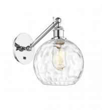 Innovations Lighting 317-1W-PC-G1215-8 - Athens Water Glass - 1 Light - 8 inch - Polished Chrome - Adjustable Sconce