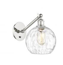 Innovations Lighting 317-1W-PN-G1215-8 - Athens Water Glass - 1 Light - 8 inch - Polished Nickel - Adjustable Sconce