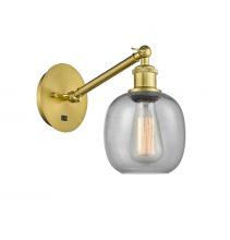 Innovations Lighting 317-1W-SG-G104 - Belfast - 1 Light - 6 inch - Satin Gold - Adjustable Sconce