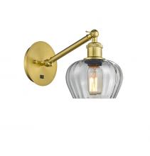 Innovations Lighting 317-1W-SG-G92 - Fenton - 1 Light - 7 inch - Satin Gold - Adjustable Sconce