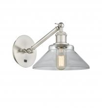 Innovations Lighting 317-1W-SN-G132 - Orwell - 1 Light - 8 inch - Brushed Satin Nickel - Adjustable Sconce