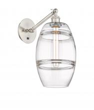 Innovations Lighting 317-1W-SN-G557-8CL - Vaz - 1 Light - 8 inch - Brushed Satin Nickel - Adjustable Sconce