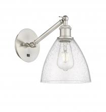 Innovations Lighting 317-1W-SN-GBD-754 - Bristol - 1 Light - 8 inch - Brushed Satin Nickel - Adjustable Sconce