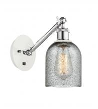 Innovations Lighting 317-1W-WPC-G257 - Caledonia - 1 Light - 5 inch - White Polished Chrome - Adjustable Sconce