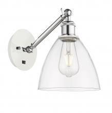 Innovations Lighting 317-1W-WPC-GBD-752 - Bristol - 1 Light - 8 inch - White Polished Chrome - Adjustable Sconce