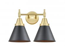 Innovations Lighting 447-2W-SG-M13-BK - Appalachian - 2 Light - 17 inch - Satin Gold - Bath Vanity Light