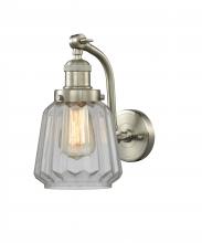 Innovations Lighting 515-1W-SN-G142-LED - Chatham - 1 Light - 7 inch - Brushed Satin Nickel - Adjustable Sconce