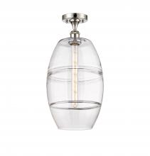 Innovations Lighting 516-1C-PN-G557-10CL - Vaz - 1 Light - 10 inch - Polished Nickel - Semi-Flush Mount