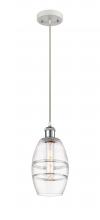 Innovations Lighting 516-1P-WPC-G557-6CL - Vaz - 1 Light - 6 inch - White Polished Chrome - Cord hung - Mini Pendant