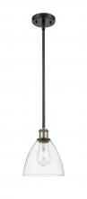 Innovations Lighting 516-1S-BAB-GBD-752 - Bristol - 1 Light - 8 inch - Black Antique Brass - Mini Pendant
