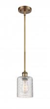 Innovations Lighting 516-1S-BB-G112C-5CL - Cobbleskill - 1 Light - 5 inch - Brushed Brass - Mini Pendant