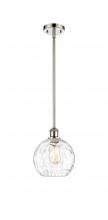 Innovations Lighting 516-1S-PN-G1215-8 - Athens Water Glass - 1 Light - 8 inch - Polished Nickel - Mini Pendant