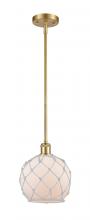 Innovations Lighting 516-1S-SG-G121-8RW - Farmhouse Rope - 1 Light - 8 inch - Satin Gold - Mini Pendant