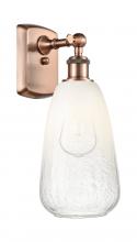 Innovations Lighting 516-1W-AC-G480-6OP - Brookhaven Almond - 1 Light - 6 inch - Antique Copper - Sconce