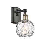 Innovations Lighting 516-1W-BAB-G1215-6 - Athens Water Glass - 1 Light - 6 inch - Black Antique Brass - Sconce
