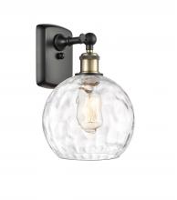 Innovations Lighting 516-1W-BAB-G1215-8 - Athens Water Glass - 1 Light - 8 inch - Black Antique Brass - Sconce