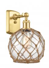Innovations Lighting 516-1W-SG-G122-8RB - Farmhouse Rope - 1 Light - 8 inch - Satin Gold - Sconce