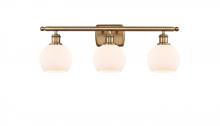 Innovations Lighting 516-3W-BB-G121-6 - Athens - 3 Light - 26 inch - Brushed Brass - Bath Vanity Light