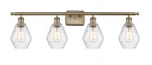 Innovations Lighting 516-4W-AB-G654-6 - Cindyrella - 4 Light - 36 inch - Antique Brass - Bath Vanity Light