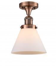 Innovations Lighting 517-1CH-AC-G41-LED - Cone - 1 Light - 8 inch - Antique Copper - Semi-Flush Mount